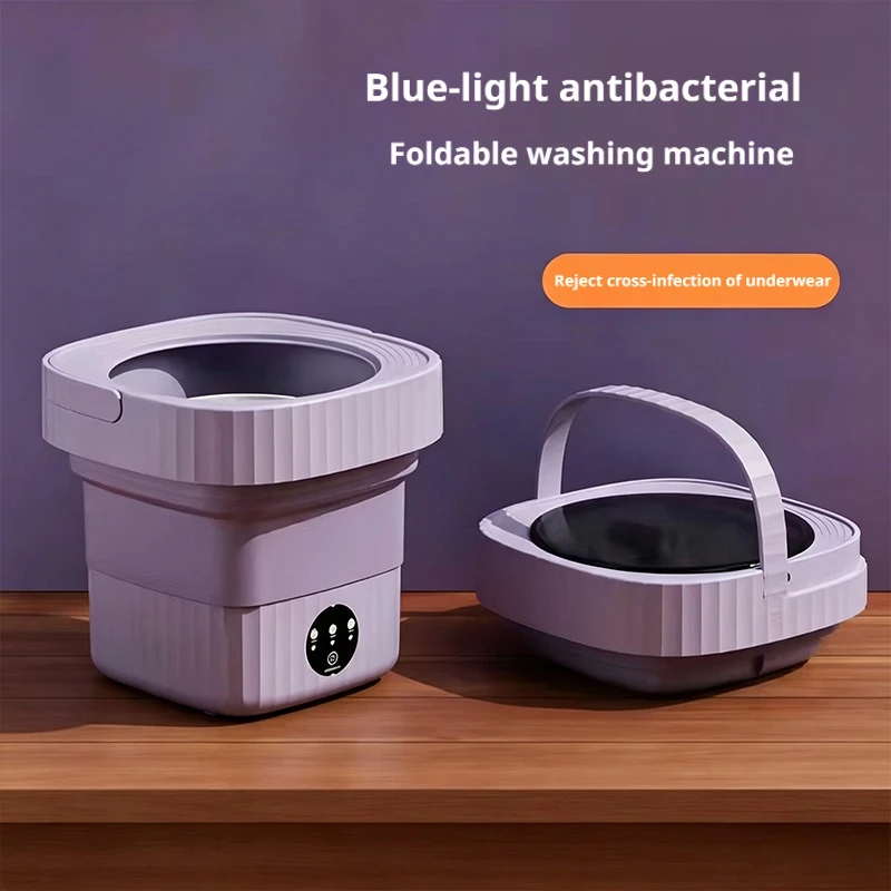 Baby Clothing Washing Machine - Opvouwbare mini-wasmachine Blauw licht Antibacterieel Draagbaar