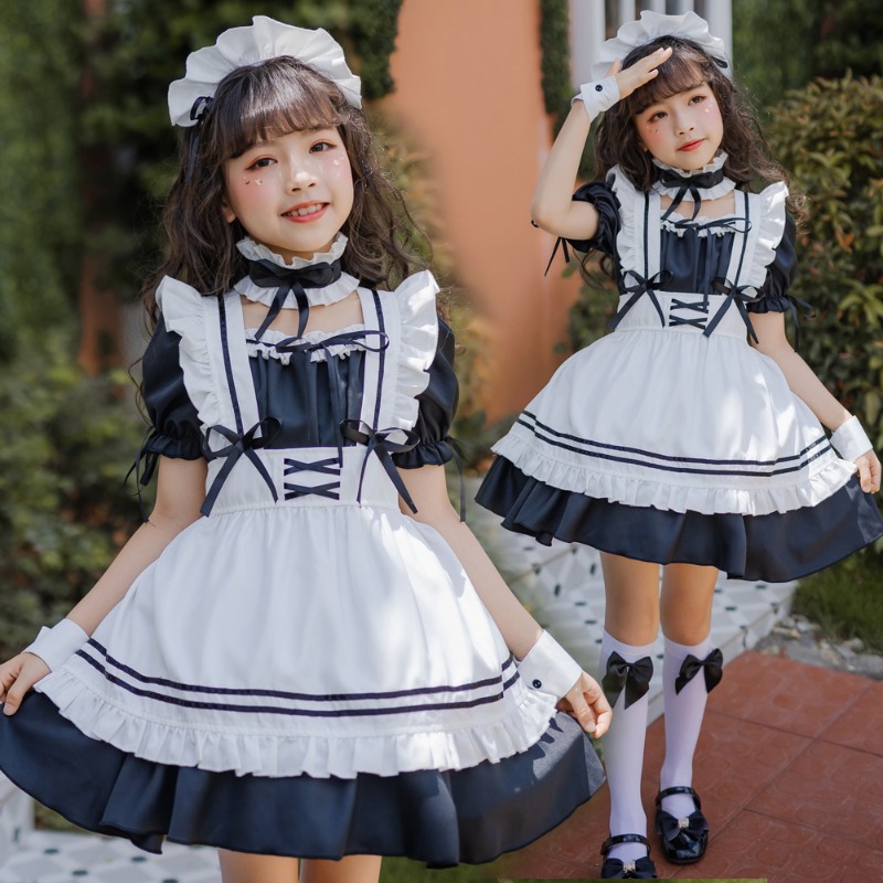 Baby Clothing Europe - Japans cosplaykostuum schattig lolita zwart dienstmeisje