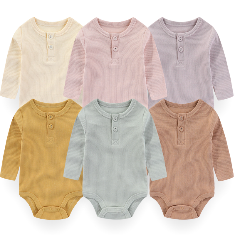 Baby Clothing Bundles - 1-delige Effen Kleur Unisex Baby Bodysuit