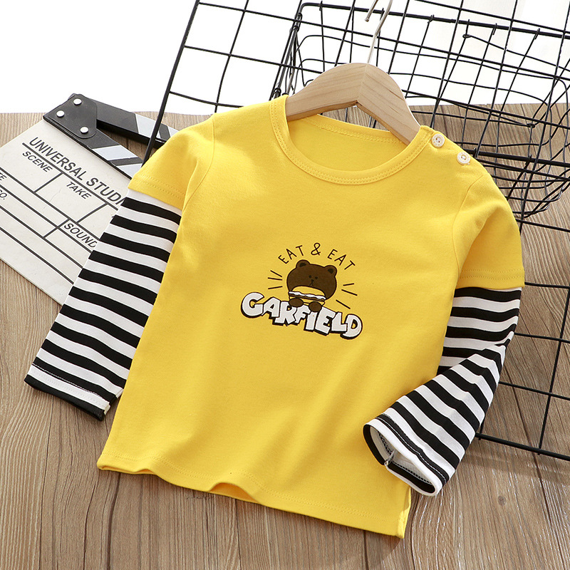 Baby Clothing Yellow - Lente Herfst Katoenen T-shirts met lange