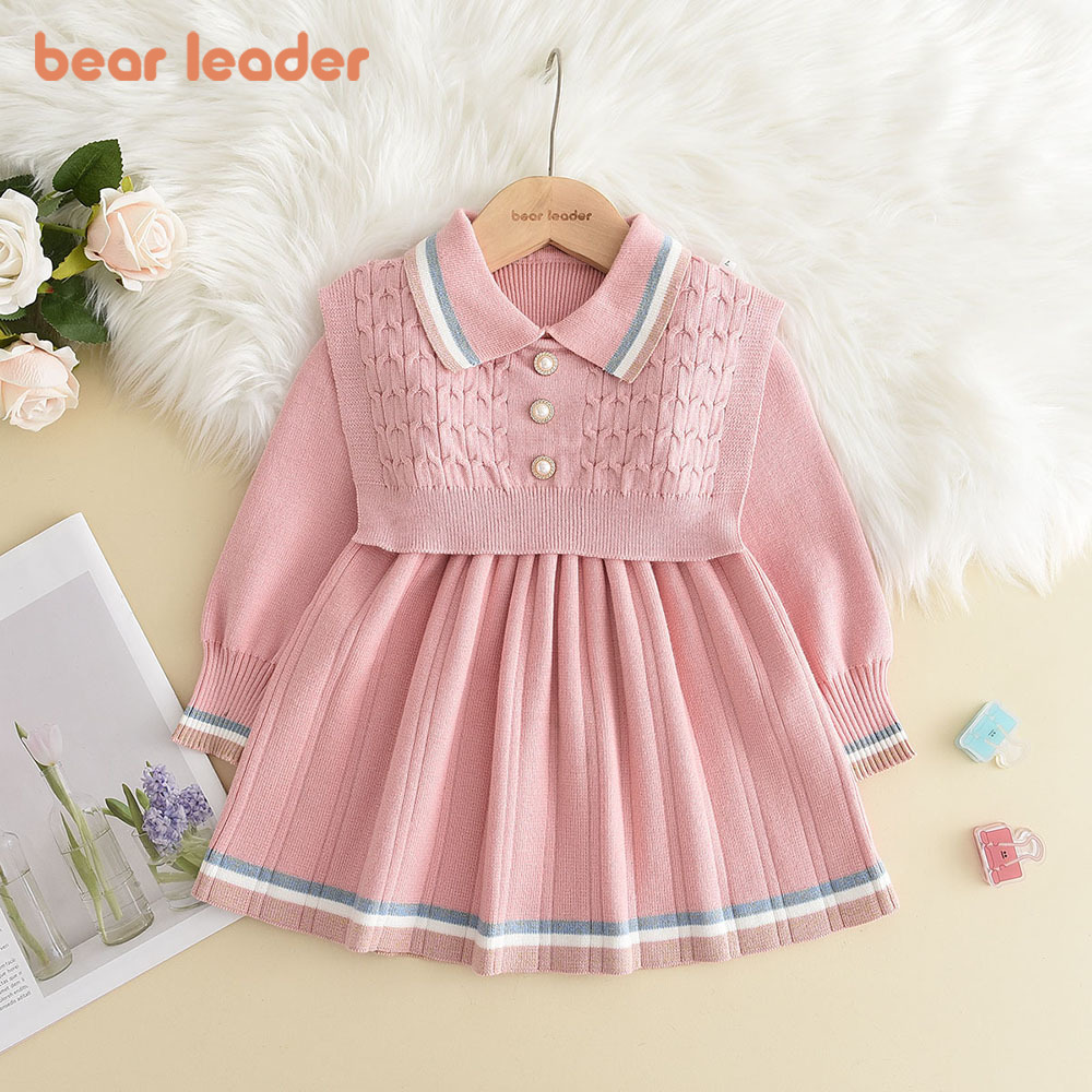 Baby Girl Clothing Zara - Bear Leader kinderjurken voor meisjes parelknoop