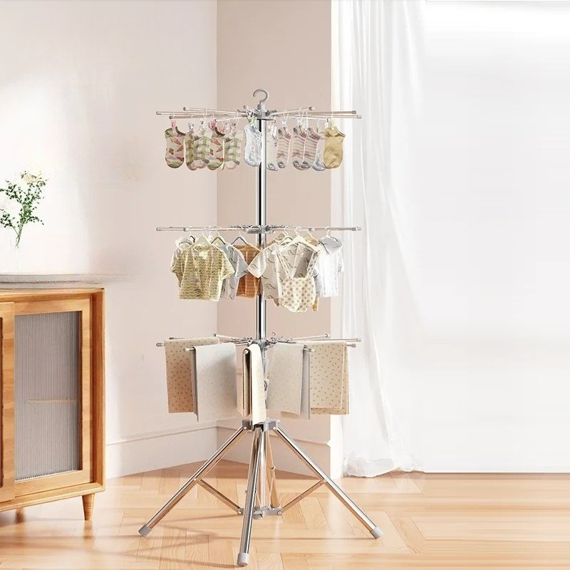 Baby Clothing Display - Babykleertjes Droogrek-Opvouwbare Binnen/Buiten Wasorganizer met 32