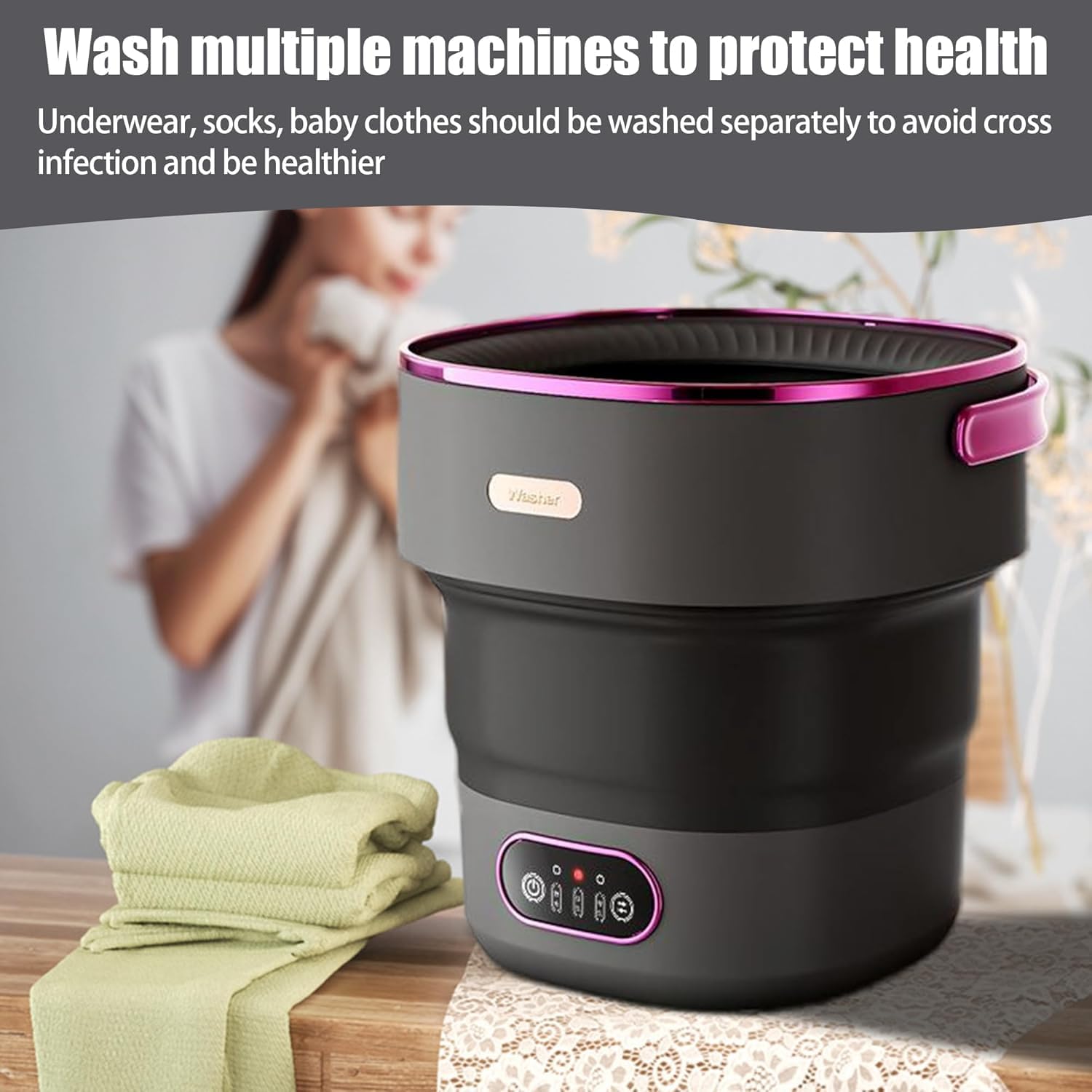 13L Draagbare Wasmachine met 3 - Baby Clothing Washing Machine recensie en prijs