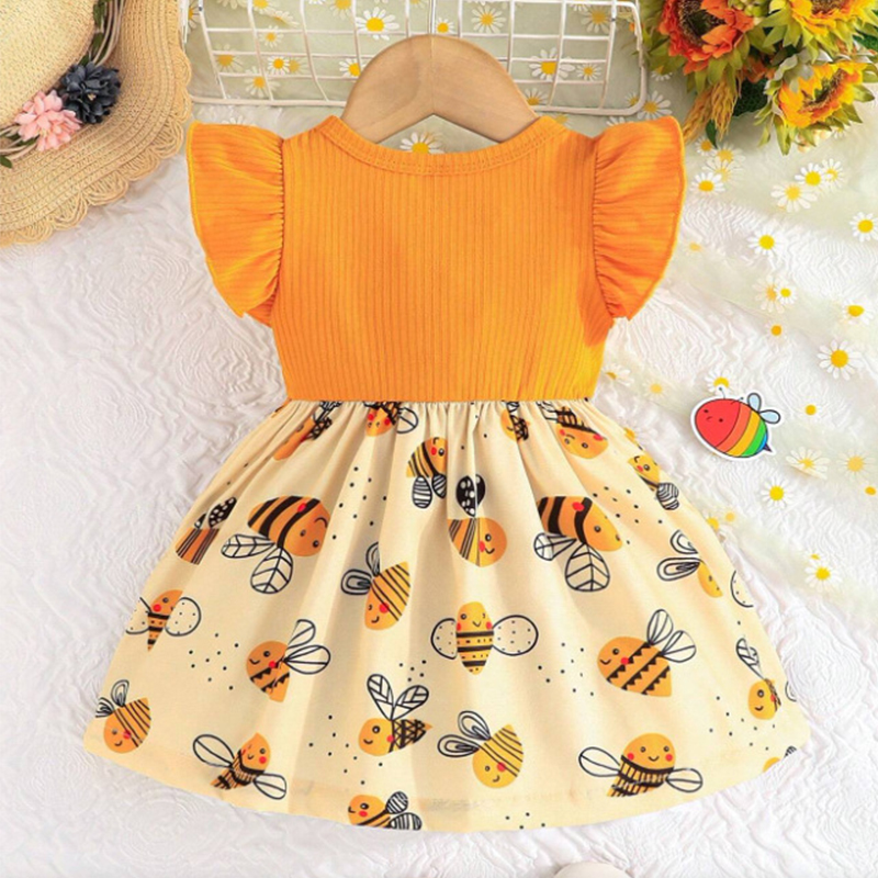 (0-3 jaar oude babymeisje jurk - Baby Clothing Yellow recensie en prijs