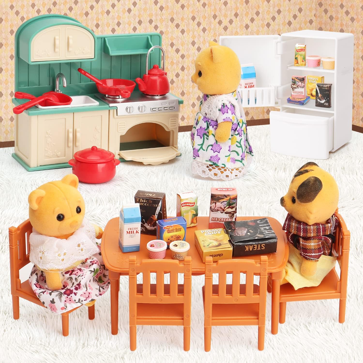 Poppenhuis meubelset, poppenhu - Baby Clothing Washing Machine recensie en prijs